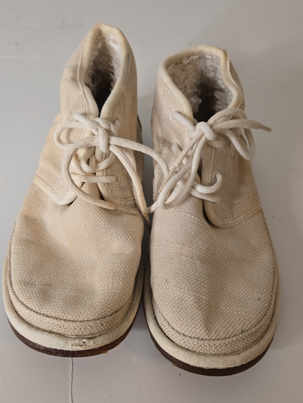 UGG Womens Neumel Natural 1119597 Boots Authentic Hemp Faux Fur Size 9